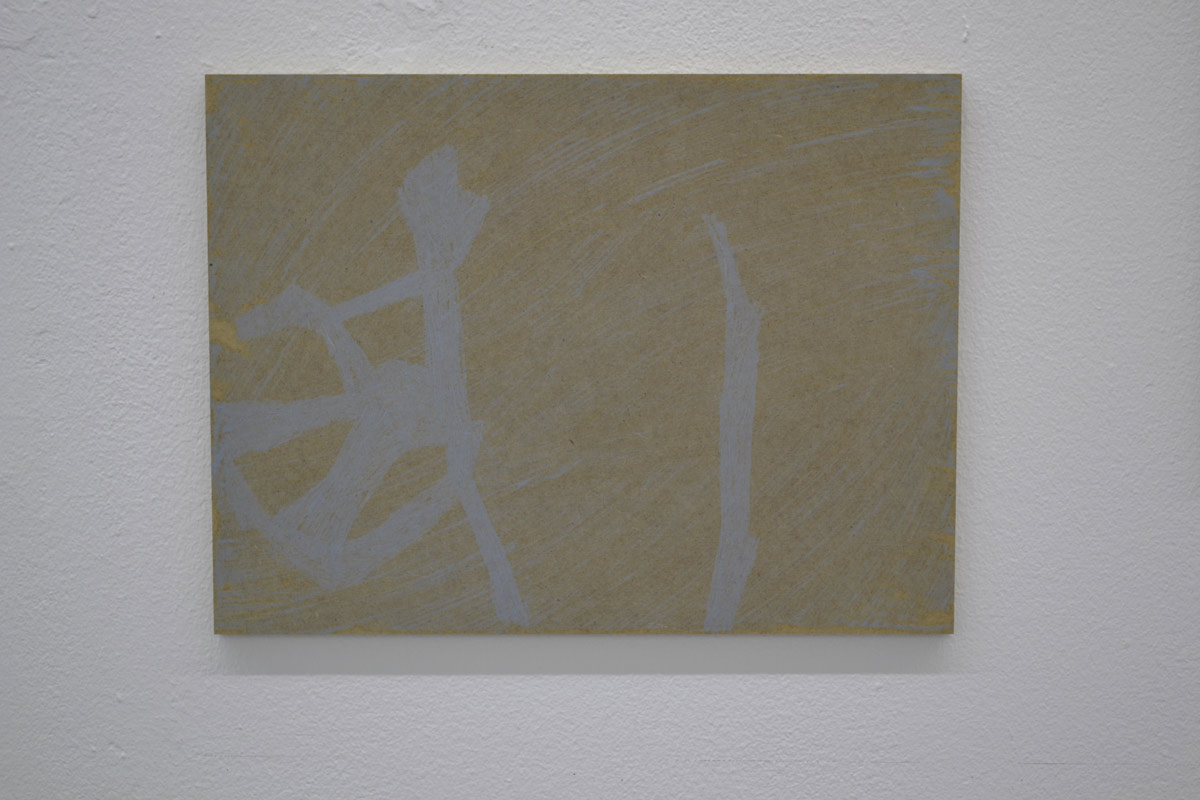 hellblaugrau, 2012, 30 x 40 cm, Ölpastell auf MDF