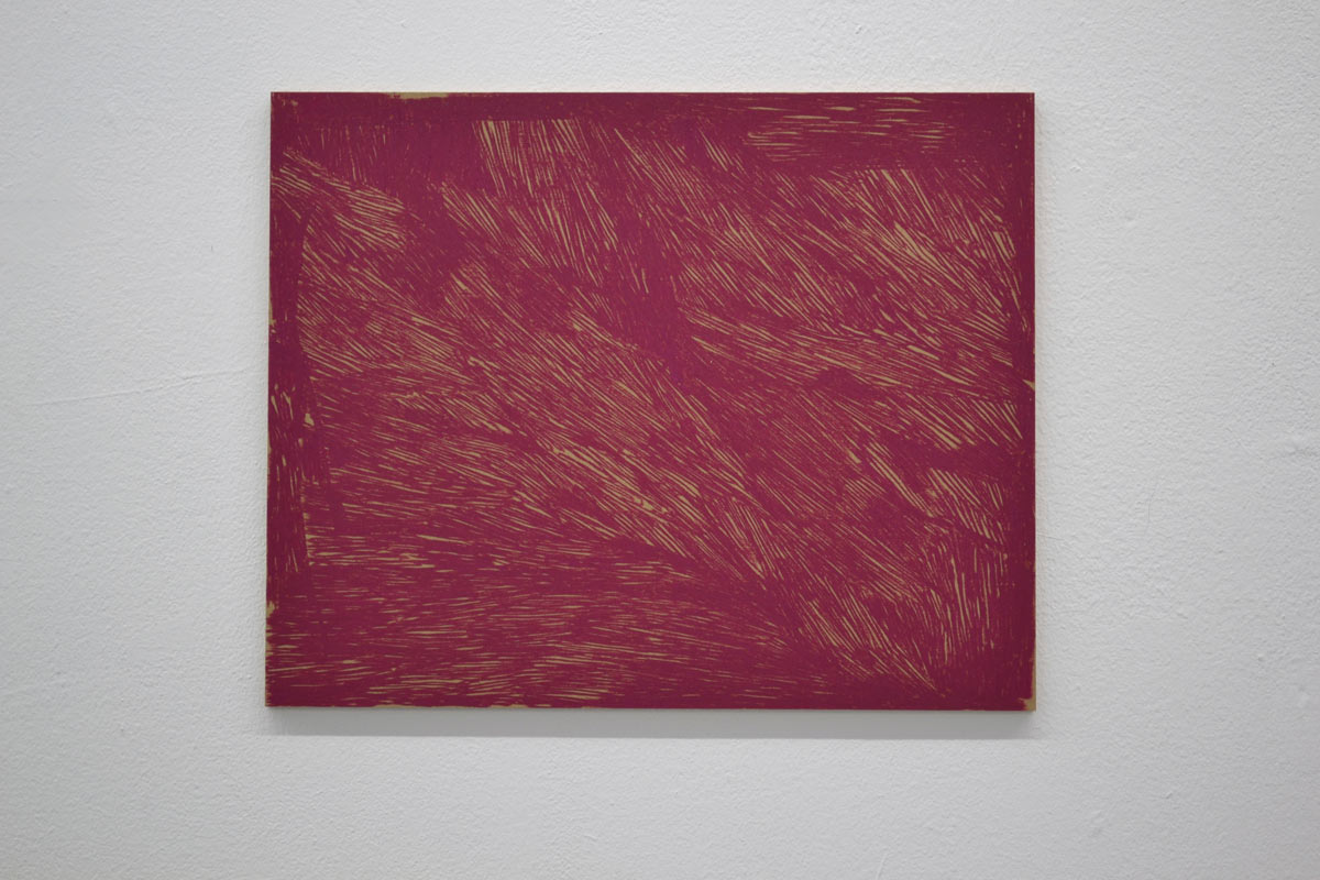 rot, 2012, 40 x 50 cm, Ölpastell auf MDF