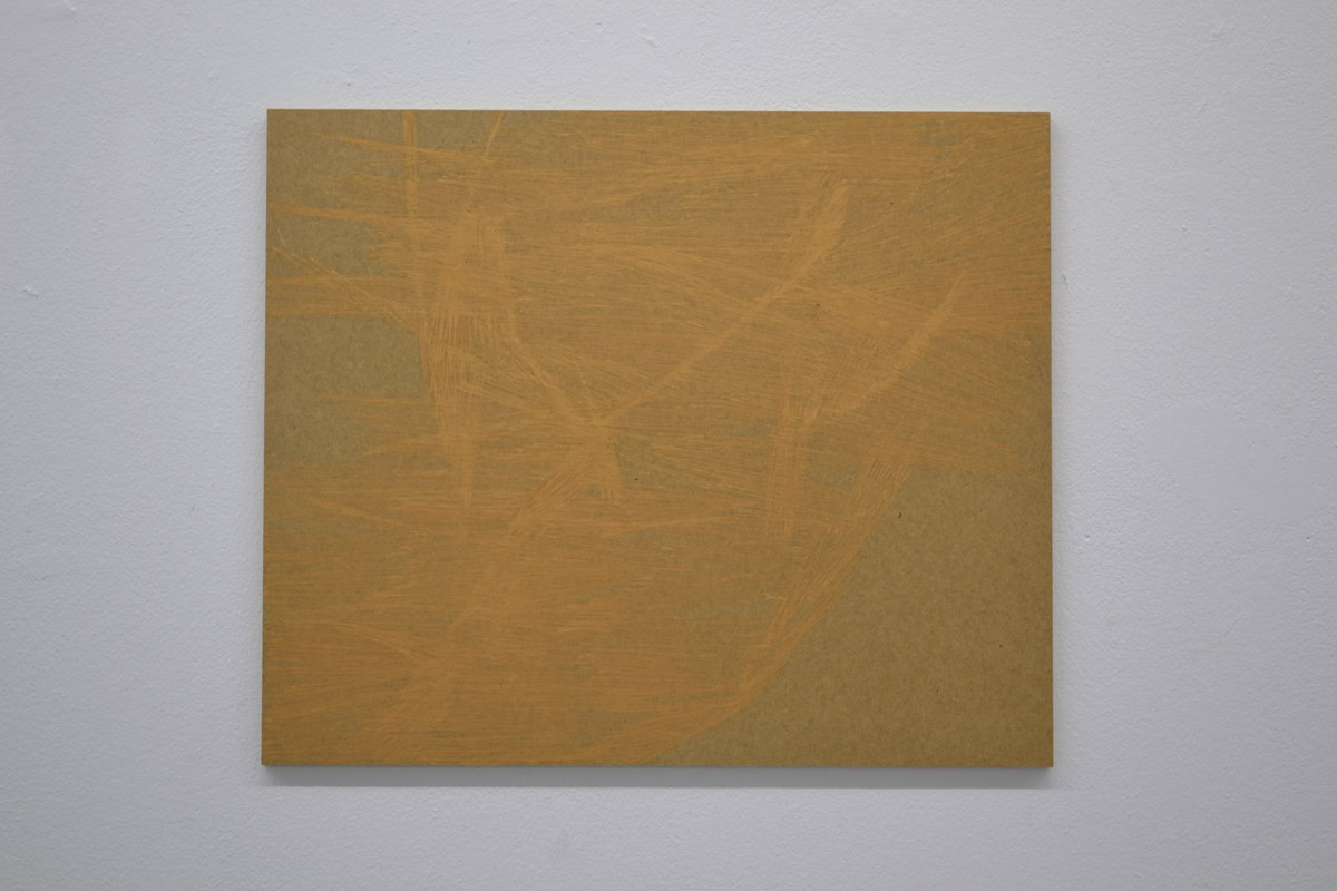 rotgold, 2012, 50 x 60 cm, Ölpastell auf MDF