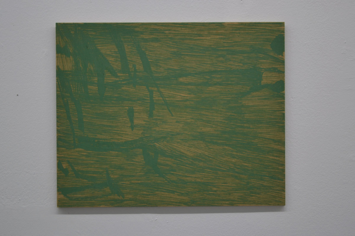 saftgrün hell, 2012, 40 x 50 cm, Ölpastell auf MDF